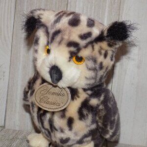 Yomiko Classics Realistic Spotted Brown Owl Plush by Russ Stuffed Animal 10" *